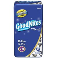 Cover image : Goodnites Boys Convertibles Diaper-Pants, Small- Medium Jambo pack 21800 - 17 pants / pack, 4packs