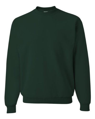 Jerzees-CrewNeck Sweat Shirt 50/50 Poly/Cotton 8oz. ~Forest Green~Adult-XL
