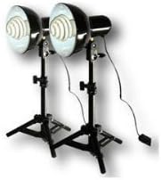 Table top studio lighting kit, 5000K daylight bulb