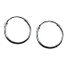12mm Plain Hoop Earrings Sterling Silver