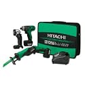 Hitachi KC10DBL 10.8V Li-Ion Combo Kit, DB10DL + CR10DL + Flashlight + (2) Li-Ion Batteries 1.5 Ah + Charger + Soft Case