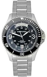Hamilton Khaki King Scuba Black Dial GMT Automatic Mens Watch H64515133