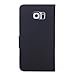 WAWO Samsung Galaxy S6 Case, Soft and Delicate Texture PU Leather Case Cover for Samsung Galaxy S6 with Magnet Closure - Black