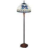 Michigan Wolverines NCAA Stained Glass Floor Lamp