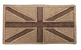 VIPER - Ecusson Drapeau Anglais Union Jack en Tissu Passé - Couleur Sable
