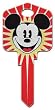 Mickey Mouse Glitter Kwikset KW1 House Key