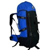 CUSCUS 60+10L Internal Frame Backpack Hiking Camp Travel Bag Navy Free Rain Cover