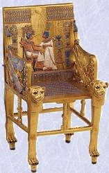 Golden Egyptian King Tut Throne