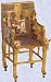 Golden Egyptian King Tut Throne