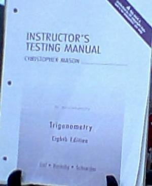 Instructor's Testing Manual for Trigonometry
