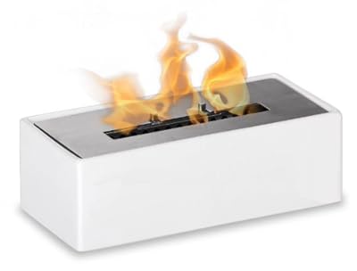Mia White- Tabletop Ceramic Ventless Ethanol Fireplace