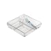 InterDesign Linus 9 by 9 by 2-Inch Multi Drawer Organizer, Clear