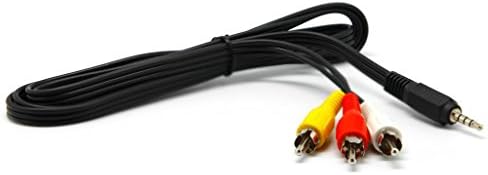 AOSILEY® Audio Y Cable Splitter 1-mini Plug 3-RCA Plugs (5 Feet)