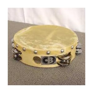 CB Percussion 4034 Double Row 8 inch Calf Skin Tambourine (8 In) by 