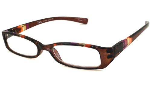 NVU Eyewear Full Readers (Women) Reading Glasses - Canarsie Brown / CANARSIE BROWN +1.00