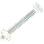 Flexible Acrylic Tongue Retainer: 14g 1/2"