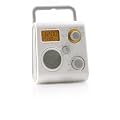 Aquabourne FM Bath / Beach / Shower Radio, can be used as an MP3 speaker. Built in stand can also reversed for use as a hook