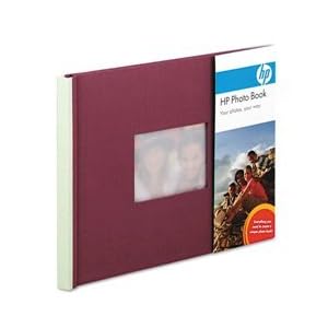 Click here to buy Expandable Photo Book, 12 8-1 2 x 11 Pages, Plum Sage Cloth Cover with Inset.
