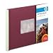 Expandable Photo Book, 12 8-1/2 x 11 Pages, Plum/Sage Cloth Cover with Inset