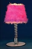 LumiSource Wiggle Table Lamp, Pink Shade