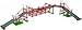 Tekton Truss Bridge/ Bridge/ Turnpike 225-pc. Building Set
