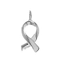 Sterling Silver Breast Cancer Awareness Ribbon Charm