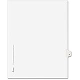 Avery Legal Dividers, Premium Individual Tab Titles, Letter Size, Side Tabs, #18, Pack of 25 (01018)