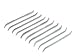 Tools & Hardware : 10-pc. Curved Needle File Set