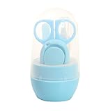 4PCベビー新生児ネイルはさみセット (ブルー)