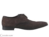 Prada Men's Brown Stitched Oxfords Shoes
