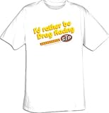 STP I'D RATHER BE RACING White Automotive T-shirt