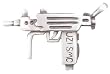 Uzi Smc Gun Automatic Weapon Pewter Pendant Necklace