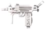 Uzi Smc Gun Automatic Weapon Pewter Pendant Necklace