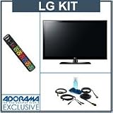 LG 19LE5300 19 inch Class 720p HD LED LCD TV, with Accessory Kit (2 HDMI Cables, 1 RGB Cable, 1 Audio Cable, Plasma / LCD Clean Kit, Monster 6 Outlet Surge Protection)