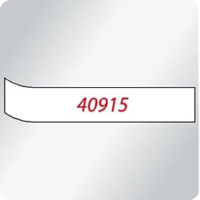 DYMO Labeling Tape, D1, Split Back, Adhesive, Easy Peel, 3 8x23', Red on White by