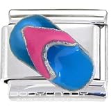 Blue & Pink Thong Sandals Italian Charm