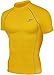 New 068 Yellow Skin Tights Compression Base Layer Short Sleeve Mens T Shirt