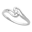 14K White Gold Diamond Ring - 0.08 Ct.