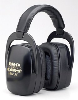 New Pro Ears Ultra 33 NRR 33 Black Dielectric Construction For Moderate Noise Environment Adjustable