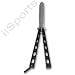 Practice Balisong Butterfly Knife Black