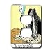 Londons Times Funny Dogs Cartoons - Bored Border Collie - Light Switch Covers - 2 plug outlet cover