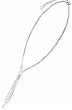 Clear Bunny 16 inch Necklace with Extender