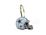 NFL Dallas Cowboys Set of 12 Shower Curtain Rings
