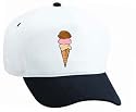 Ice Cream Cone (3 Scoop) White Cap