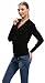 Zip Hoodies for Women - 100% Cashmere - by Citizen Cashmere (Black/White)