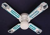 Ceiling Fan Designers 42FAN-NFL-CAR NFL Carolina Panthers Football Ceiling Fan 42 In.