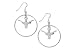 Texas Longhorns School Charm Round Earrings