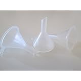 12 Mini Plastic Funnels (PP) for Essential Oils & Sand Art - 27mm/6.4mm