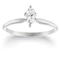 14k White or Yellow Gold Marquise Solitaire Diamond Engagement Ring (1/3 ct, H-I Color, SI2-I1Clarity)
