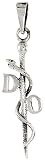 Sterling Silver Doctor of Osteopathy Insignia Pendant, 15/16 in. (33mm) tall